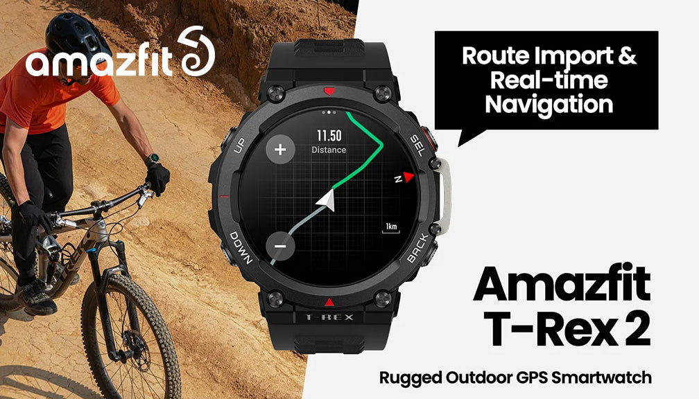 How to use the Route Import & Real-time Navigation functions of the Amazfit T-Rex 2