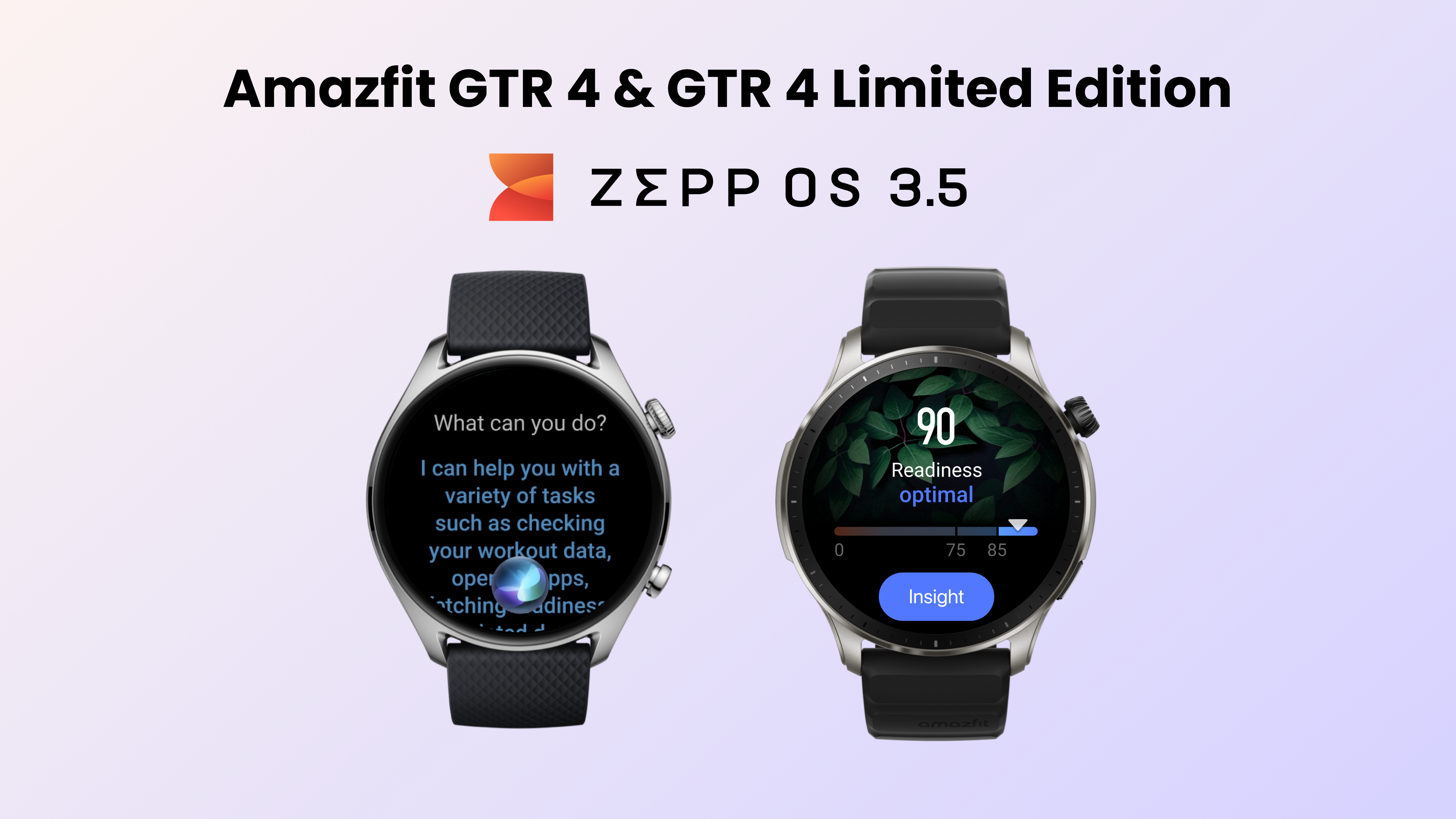 August 2024: Amazfit GTR 4 & GTR 4 Limited Edition Update to Zepp OS 3