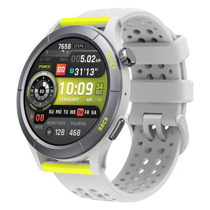  Amazfit Reloj inteligente activo con entrenador de ejercicios  AI Fitness, GPS, llamadas y música Bluetooth, batería de 14 días, pantalla  AMOLED de 1.75 pulgadas y Alexa integrado, reloj de fitness 