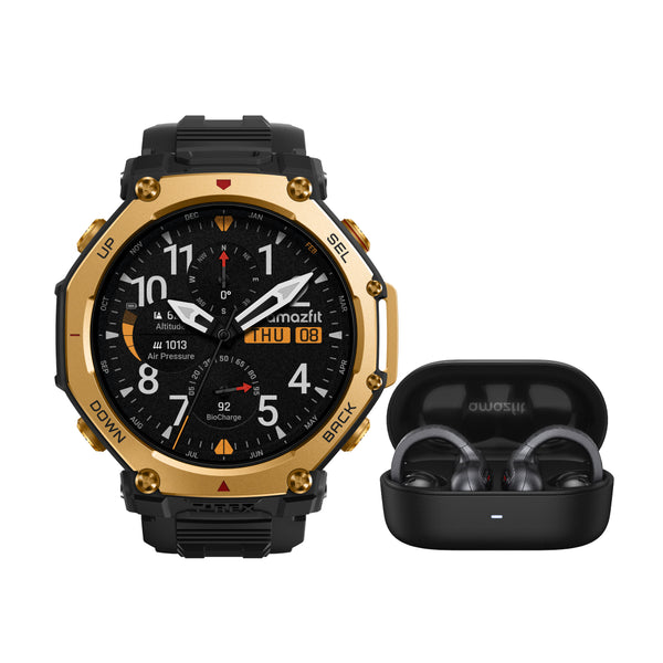 アマズフィット amazfit T-Rex 3 Pro ブラックゴールド 新品 Amazfit T-Rex 3 Pro + Up Earbuds