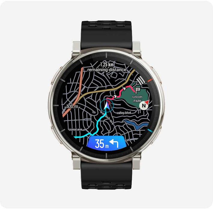 Amazfit Active 3 Premium turn-by-turn navigacija