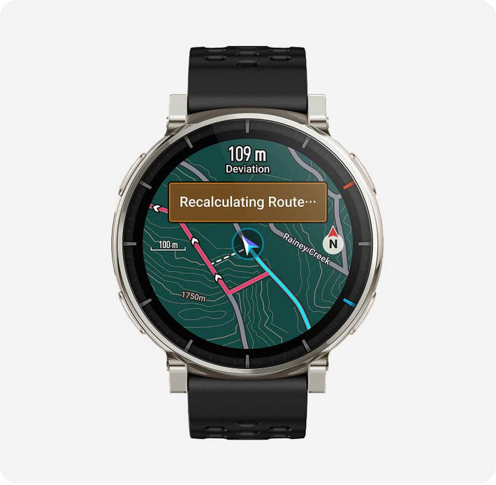 Amazfit Active 3 Premium automatsko preračunavanje rute