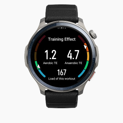 Smartwatch displaying 'Training Effect' on a white background