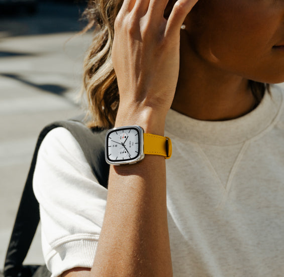 Yellow strap lifestyle shot