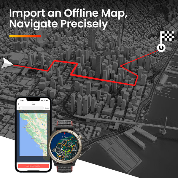 2023 New Amazfit Cheetah Pro Smartwatch GPS Tracker Offline Maps & Route  Navigation Bluetooth Phone Calls