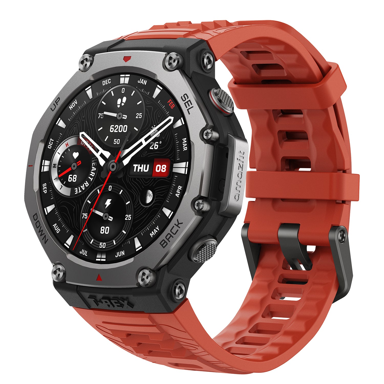 New * Amazfit T-Rex Pro Smartwatch Built-In GPS, Waterproof, store Military Standard