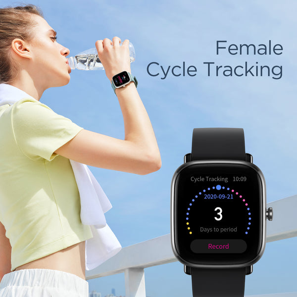  Amazfit GTS 2 Mini Fitness Smart Watch Alexa Built-In, SpO2,  14-Days Battery, 70+ Sports Modes, Heart Rate, Sleep, Stress Level  Monitoring, Black (Renewed)