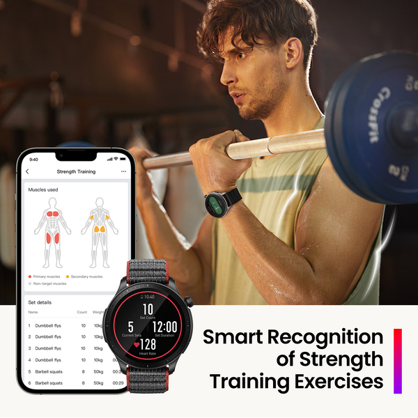Amazfit GTR 4 Smart Watch with GPS, Sleep Quality Monitoring, Step  Tracking, Heart Rate & SpO2 Sensor, Alexa Built-In, Bluetooth Calls & Text,  14-Day